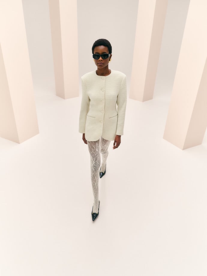 MALINA KAVAJ CAROL FITTED ROUND VANILLA