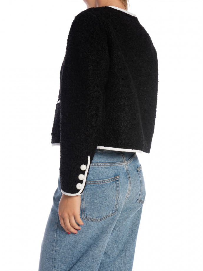 MALINA JACKA NYLAH WOOL BLEND BLACK
