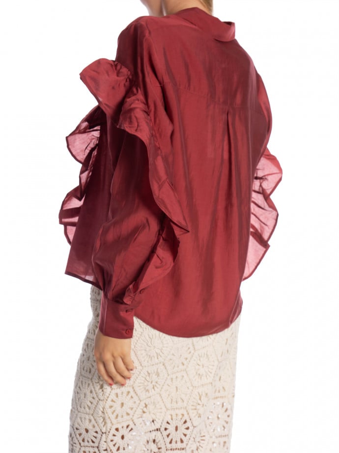 COPENHAGEN MUSE SKJORTA MOLLY RED PEAR