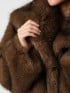 NEO NOIR JACKA STEPHANIE FAUX FUR BROWN
