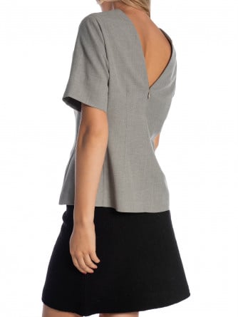 LEVETE ROOM TOPP NELLY 2 LIGHT GREY MELANGE
