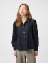 NEO NOIR SKJORTA JESSA DENIM DARK BLUE