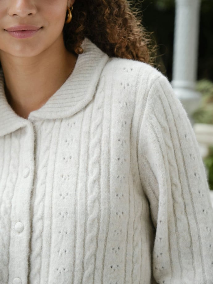 NEO NOIR KOFTA EMELIE KNIT IVORY