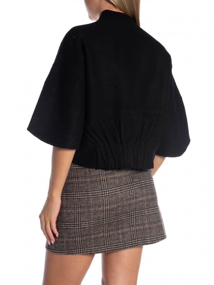 DAGMAR KOFTA SHORT WOOL BLACK