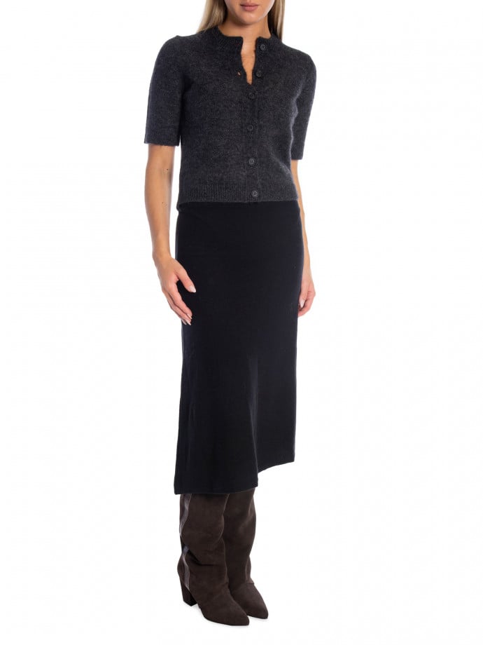 GANT KJOL SUPERFINE LAMBSWOOL BLACK
