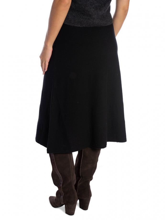 GANT KJOL SUPERFINE LAMBSWOOL BLACK