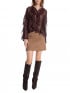 COPPEROSE BLUS ELEGANT RUFFLE BROWN