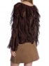 COPPEROSE BLUS ELEGANT RUFFLE BROWN