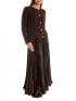 KJOL ELEGANT PLEATED CHOCOLATE