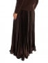 KJOL ELEGANT PLEATED CHOCOLATE