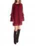 COPPEROSE KLÄNNING RUFFLE BURGUNDY