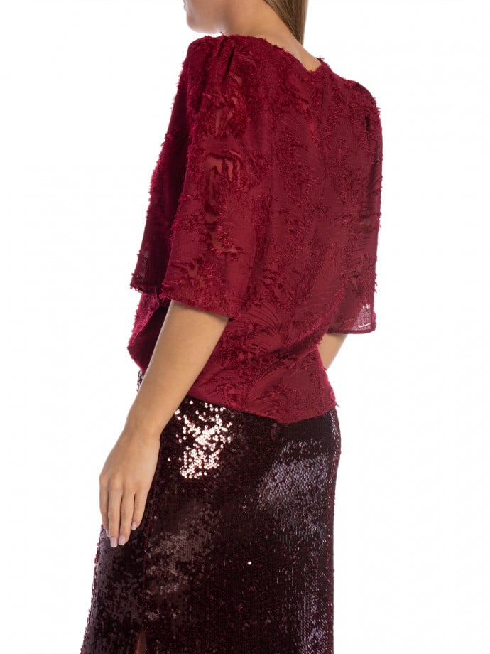 MINUS TOPP HOLLIE SLEEVE CORDOVAN