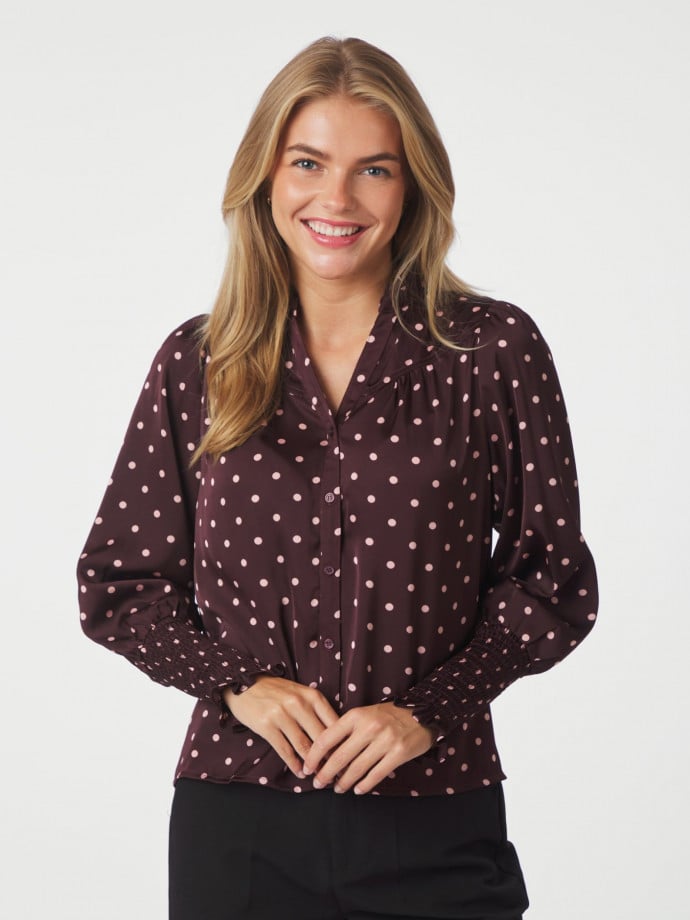 NEO NOIR BLUS CAMISA BURGUNDY
