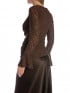 TOPP RUCHED LACE DARK BROWN