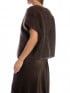 KOFTA FLUFFY CROPPED DARK BROWN