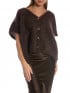 KOFTA FLUFFY CROPPED DARK BROWN