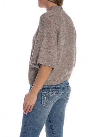 NEO NOIR KOFTA BENUTA FLUFFY KNIT BEIGE MELANGE