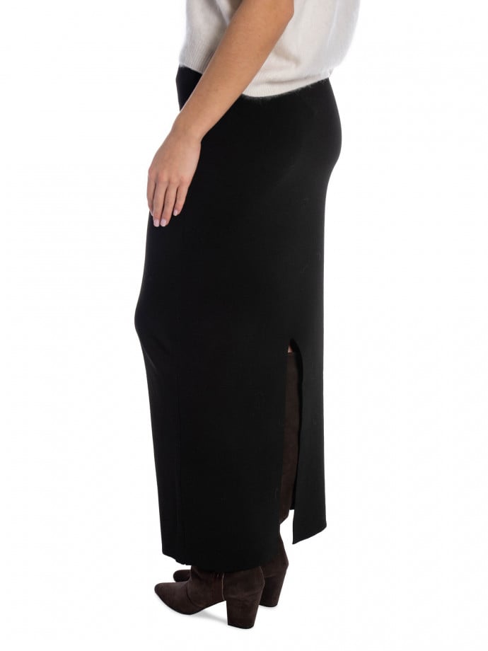NEO NOIR KJOL HANSA SMOOTH BLACK