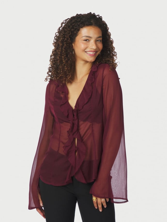 NEO NOIR BLUS VALAPPA CHIFFON WINE