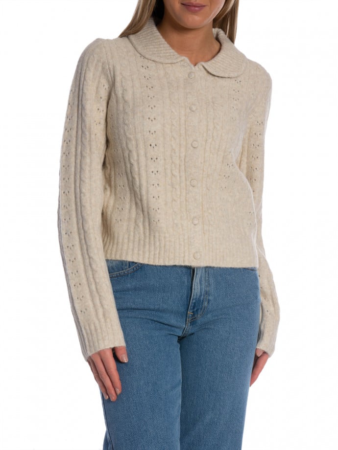 NEO NOIR KOFTA EMELIE KNIT IVORY