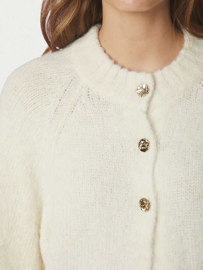 NEO NOIR KOFTA BENUTA FLUFFY KNIT OFF WHITE