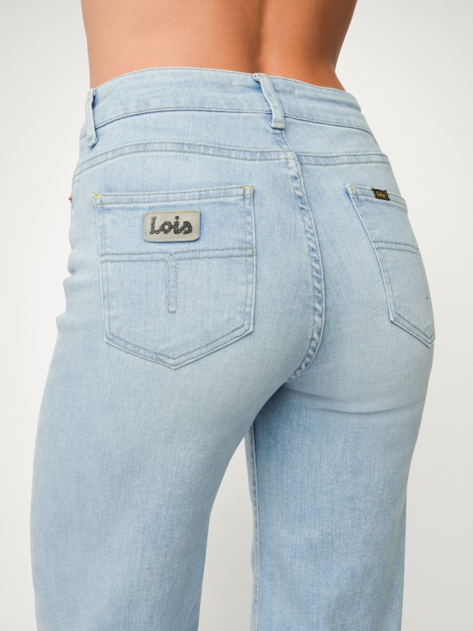 LOIS JEANS PALAZZO BLEACH L32