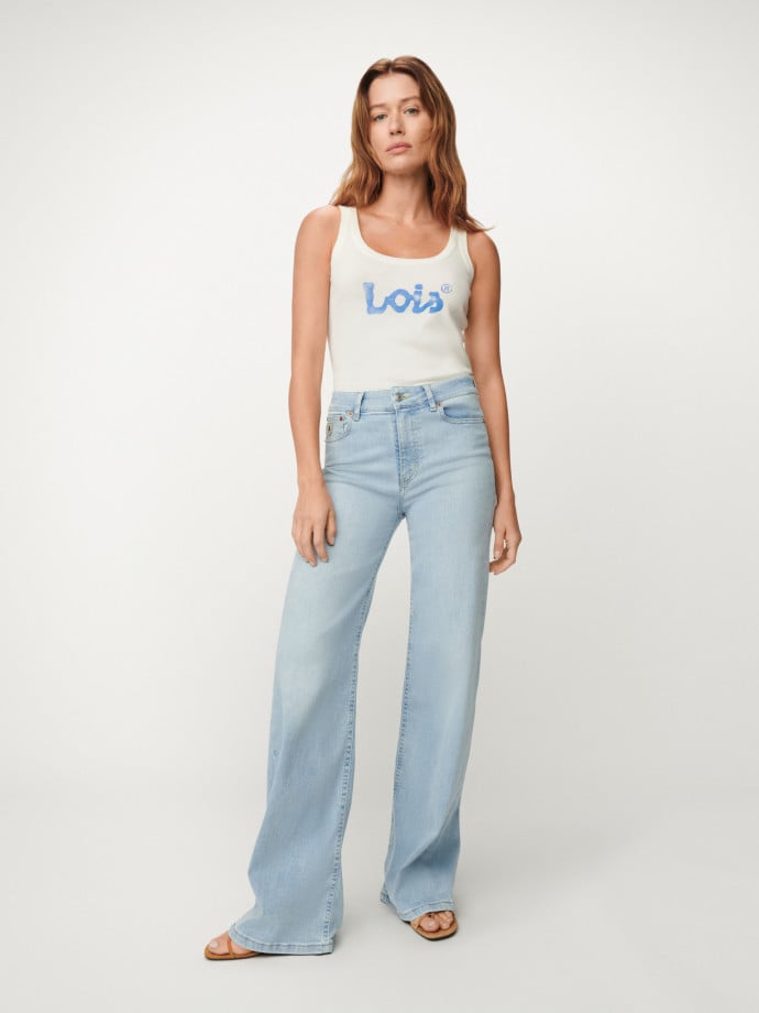 LOIS JEANS PALAZZO BLEACH L32