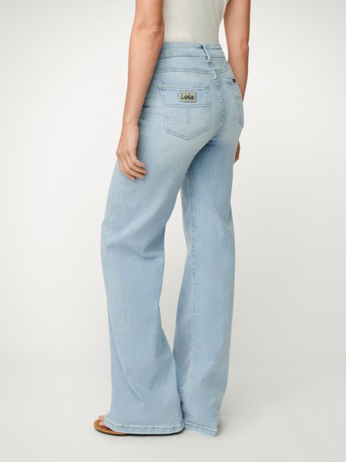 LOIS JEANS PALAZZO BLEACH L32