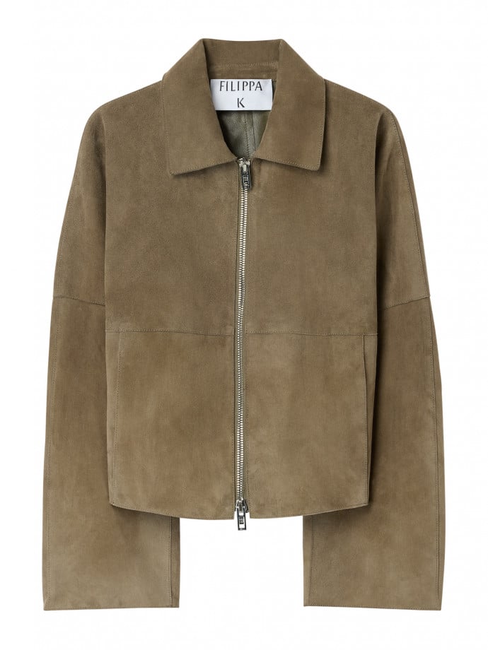 FILIPPA K JACKA SUEDE COACH OLIVE GREEN