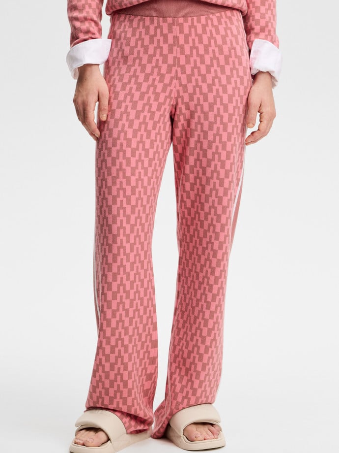 J.LINDEBERG BYXA KERA JACQUARD STACK ROSE