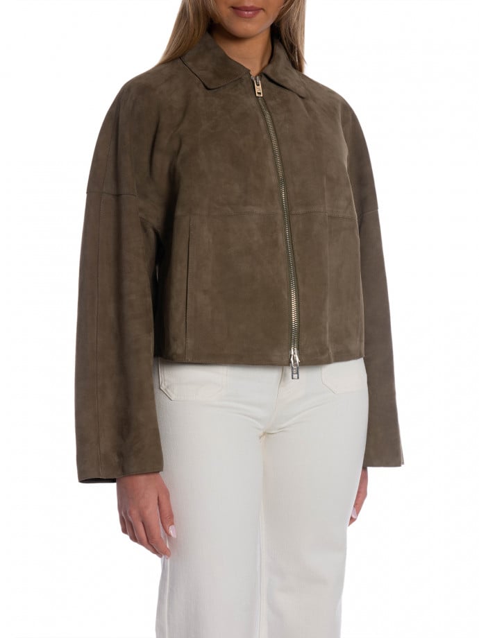 FILIPPA K JACKA SUEDE COACH OLIVE GREEN