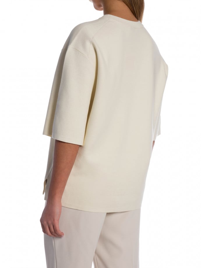 FILIPPA K TOPP MILANO KNIT CALICO WHITE