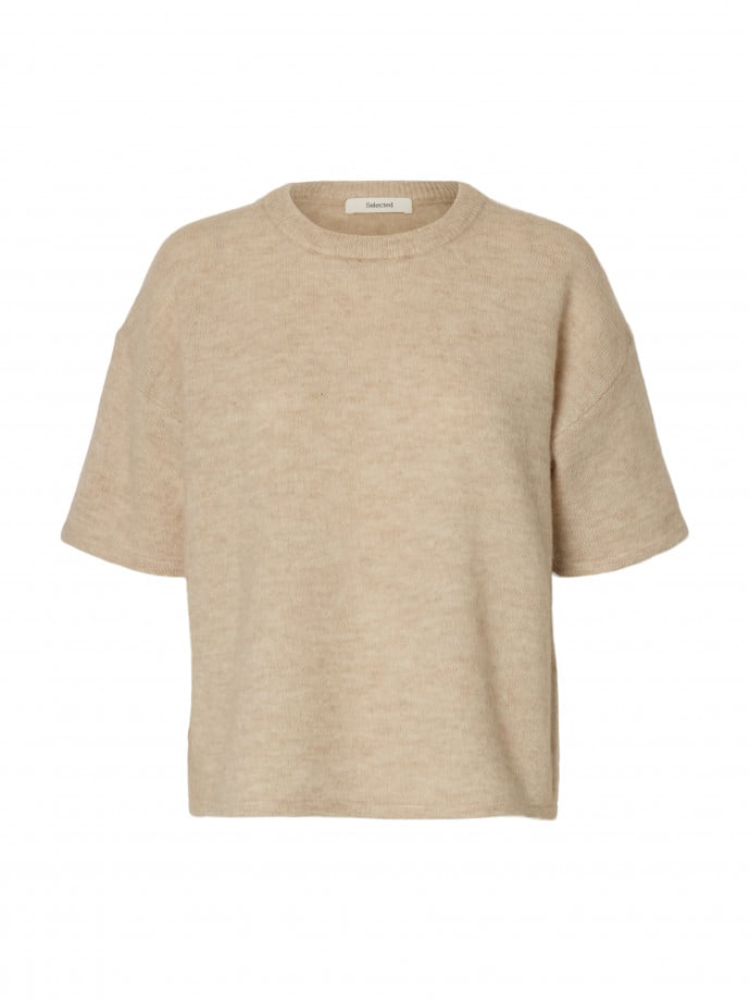 SELECTED FEMME TOPP LULU 2/4 BIRCH 