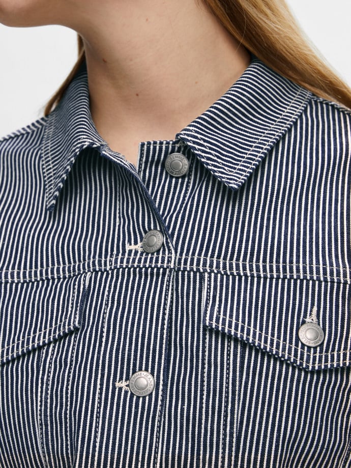 SELECTED FEMME JACKA MYRA STRIPE DEN/STRIPE