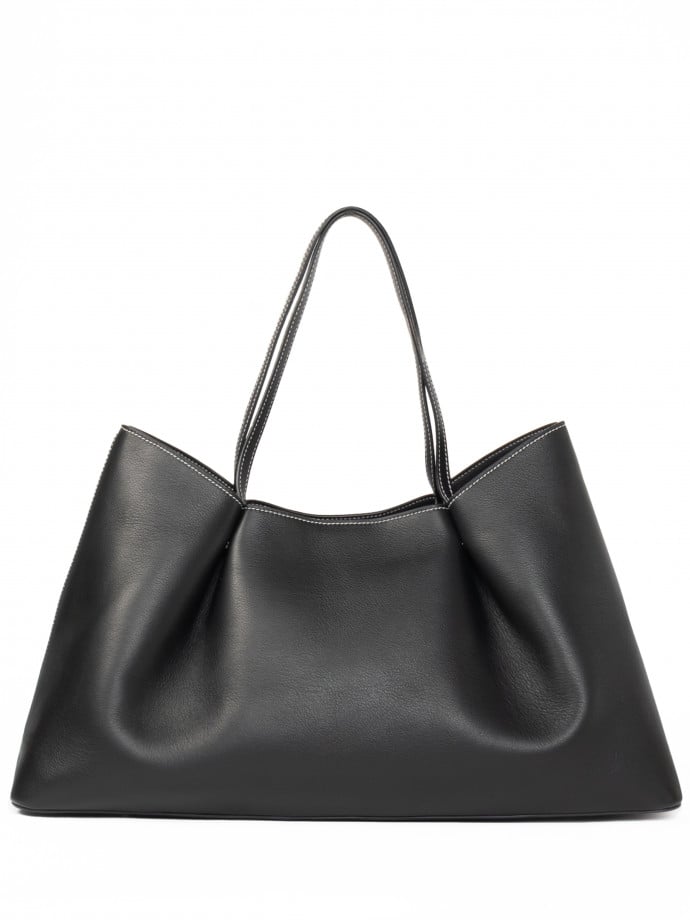 ELLEME VÄSKA DIMPLE TOTE PEBBLED BLACK/WHITE