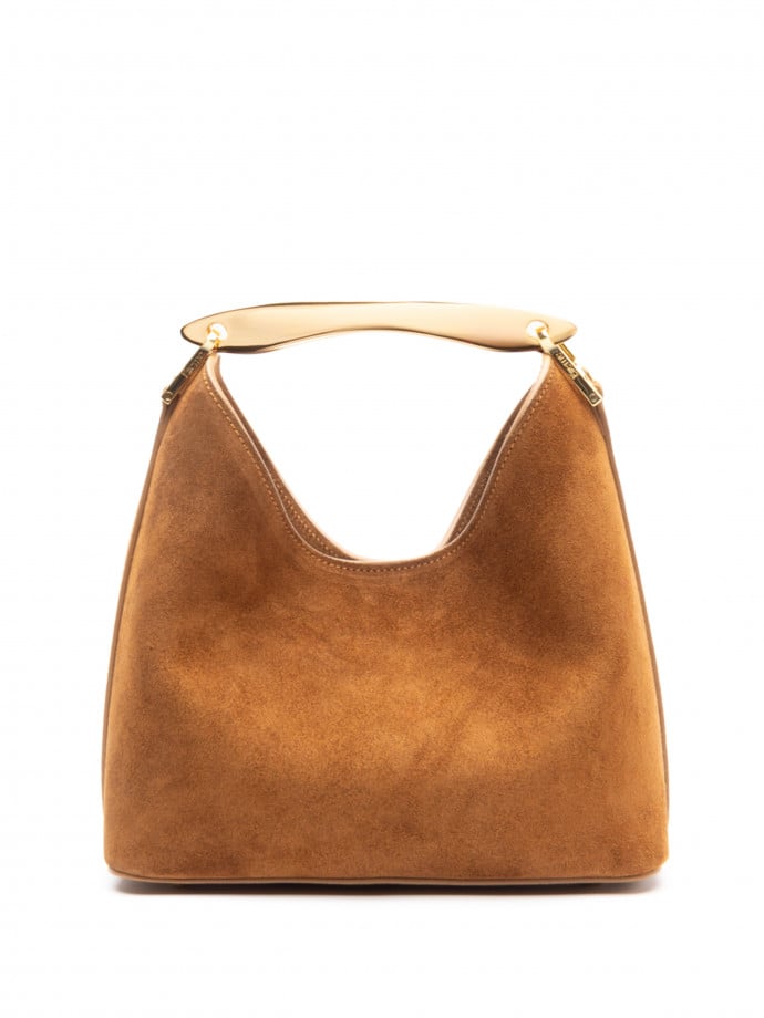 ELLEME VÄSKA BOOMERANG SUEDE COGNAC
