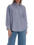 GANT SKJORTA REL STRIPE POPLIN LS RICH NAVY