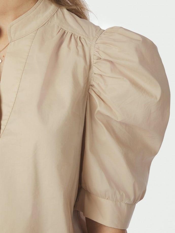 NEO NOIR BLUS ROELLA POPLIN DARK SAND