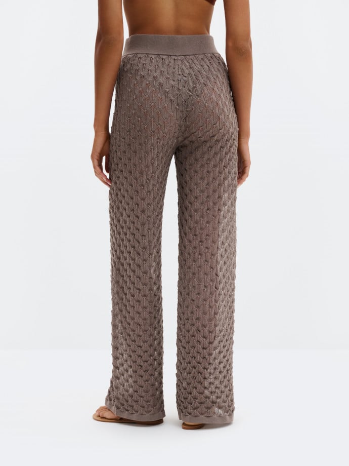 MALINA BYXA ALISSA KNITTED TAUPE 