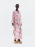 MALINA KLÄNNING BRENDA SILK MAXI KAFTAN TULIP PINK 