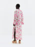 MALINA KLÄNNING BRENDA SILK MAXI KAFTAN TULIP PINK 