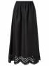 MALINA KJOL CHARA BRODERI ANGLAIS MAXI BLACK