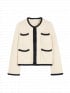 BY MALENE BIRGER KOFTA RIKKO BLACK WHITE COLOR BLOCK 