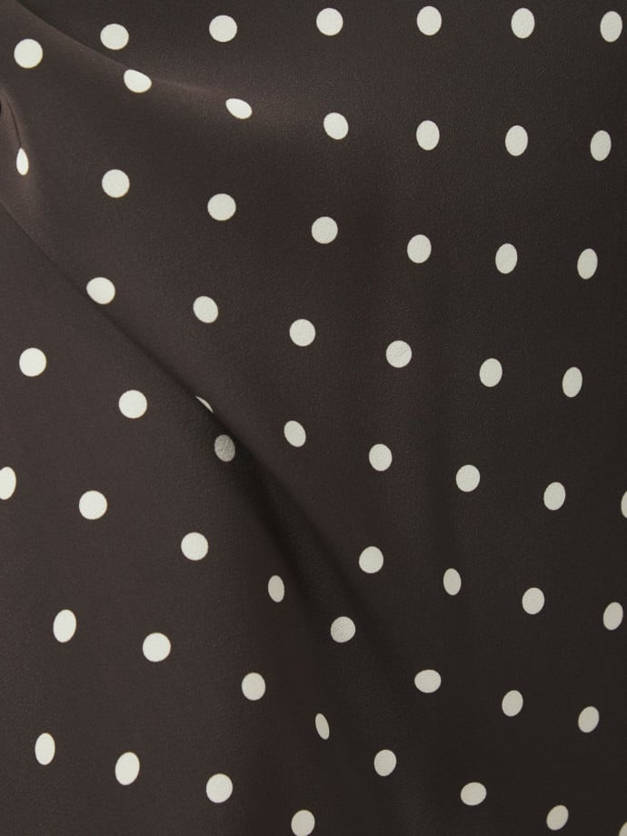 NEO NOIR KJOL VISO DOT DARK BROWN