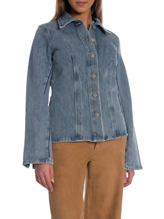 Y.A.S SKJORTA YASLECCO DENIM LIGHT BLUE 