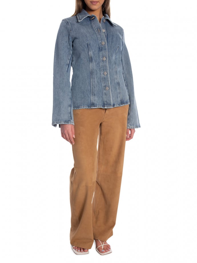 Y.A.S SKJORTA YASLECCO DENIM LIGHT BLUE 