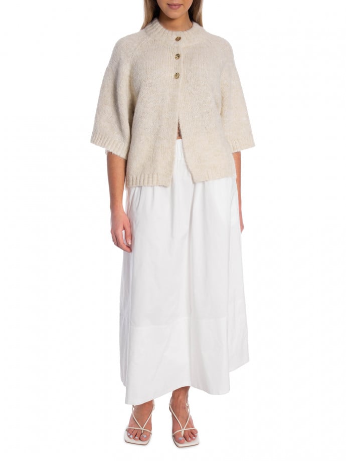 NEO NOIR KOFTA BENUTA FLUFFY KNIT OFF WHITE