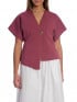 COPPEROSE TOPP STRUCTURED SHORT SLEEVE PLUM