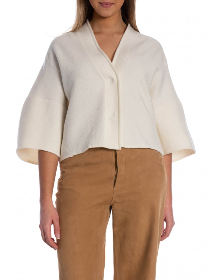 DAGMAR KOFTA SHORT WOOL OFF WHITE