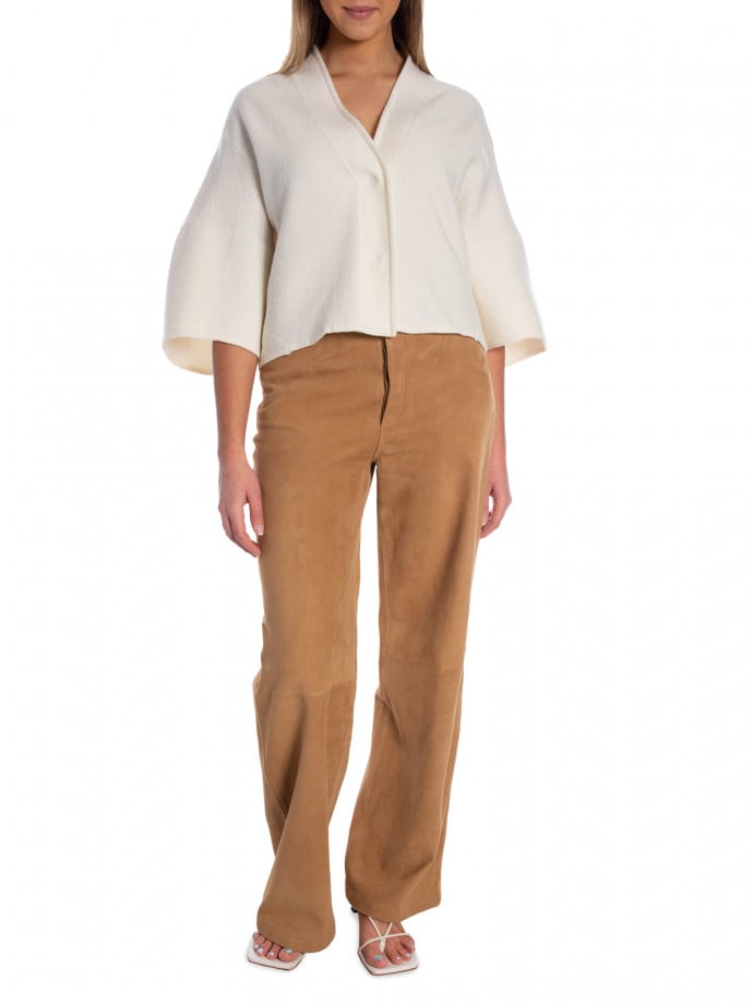 DAGMAR KOFTA SHORT WOOL OFF WHITE